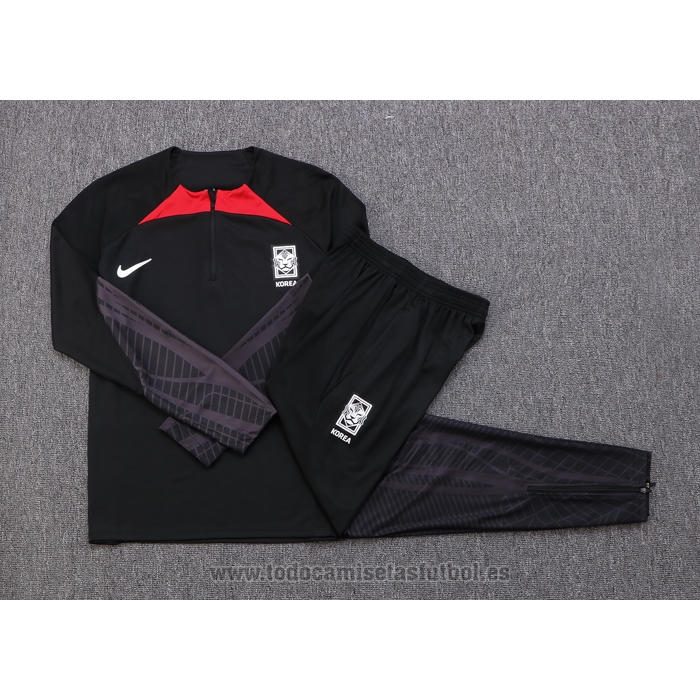 Chandal de Sudadera del Corea del Sur 2022-2023 Negro